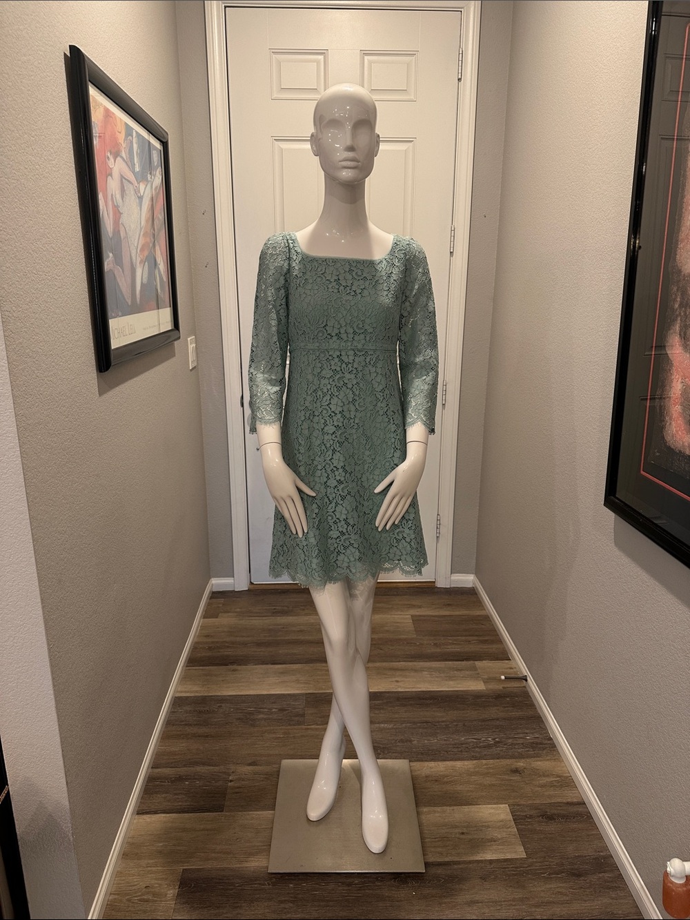 Dolce & Gabbana Seafoam Green Lace Dress